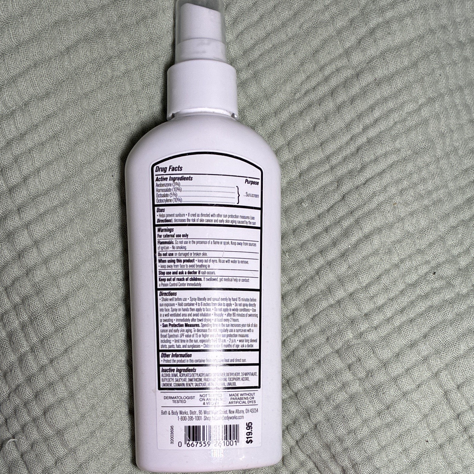 Bath & Body Works At the Beach SPF 50 Broad Spectrum Water Resistant Spray 6 oz