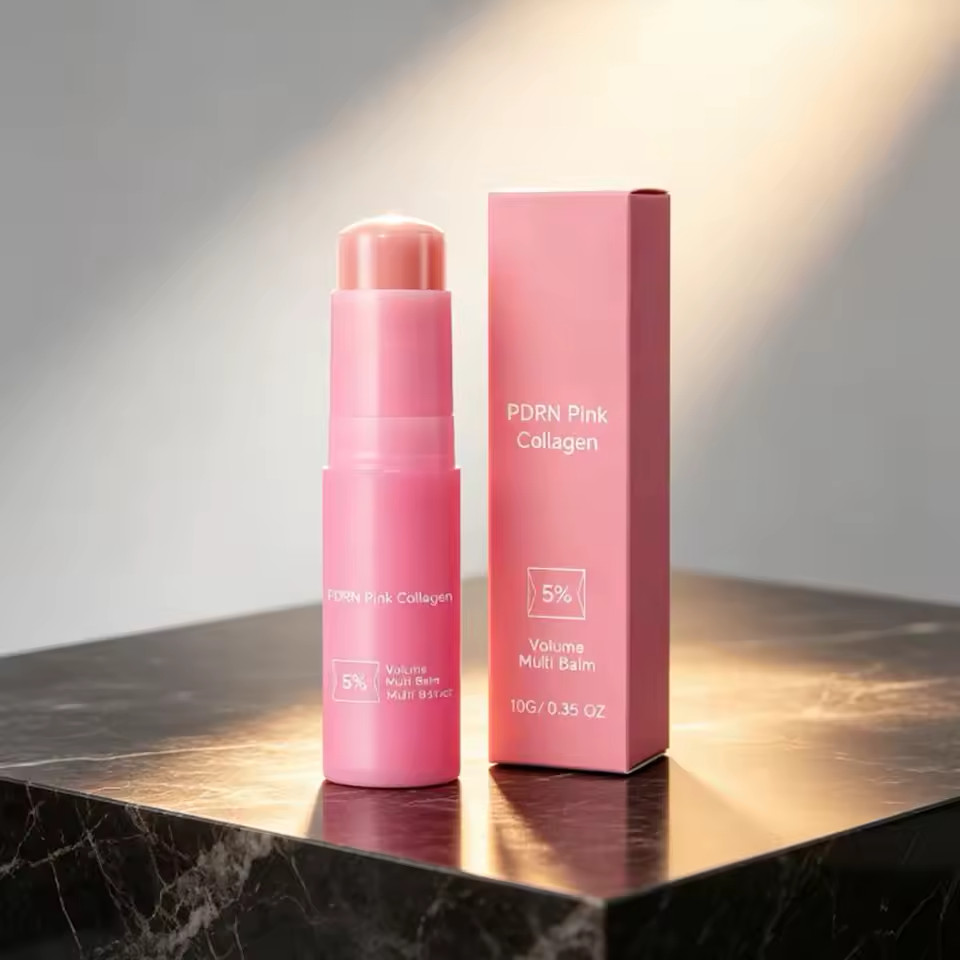 Korean Beauty Balm Stick Pink Collagen Multi Balm Face Moisturizer FAST SHIPPING