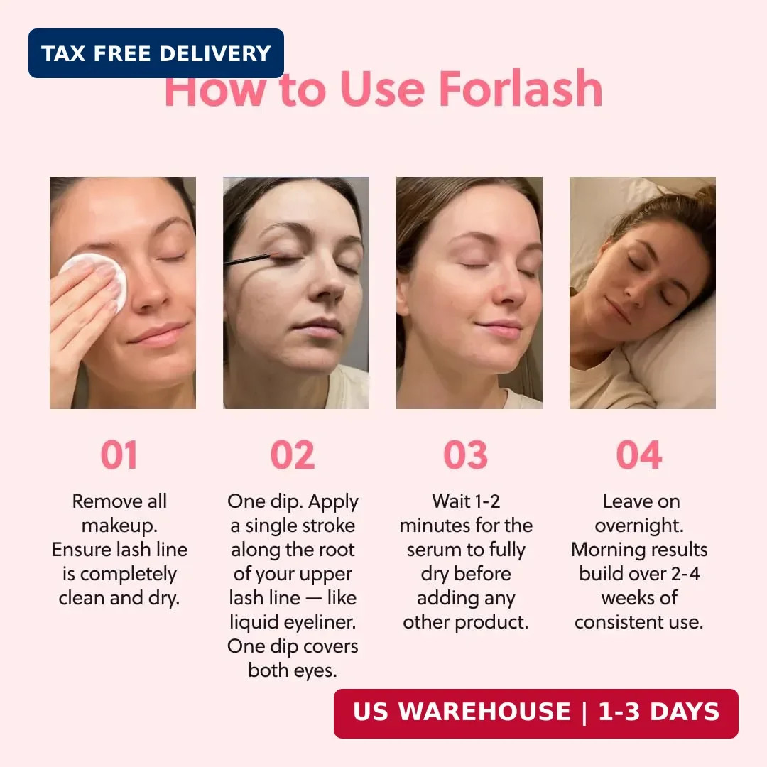 ForChics Eyelash Growth Serum – Prostaglandin-Free Lash Enhancing Serum for Long