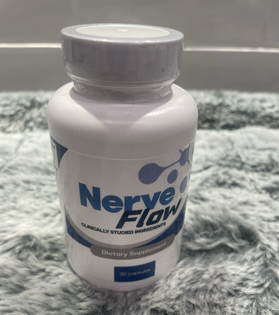 Nerve Flow Brain & Nervous System Support Capsules 30ct B6 B12 GABA Exp 12/2027
