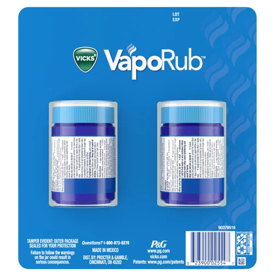 Vicks VapoRub Ointment 2 Pack x 3.53oz EXP-07/27