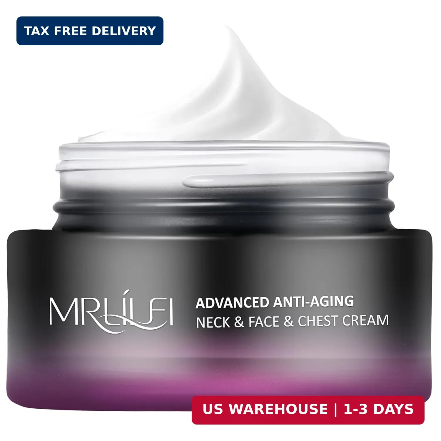 MRLILEI Tightening & Lifting Neck Cream, Advanced Anti-Aging Face Moisturizer, 4