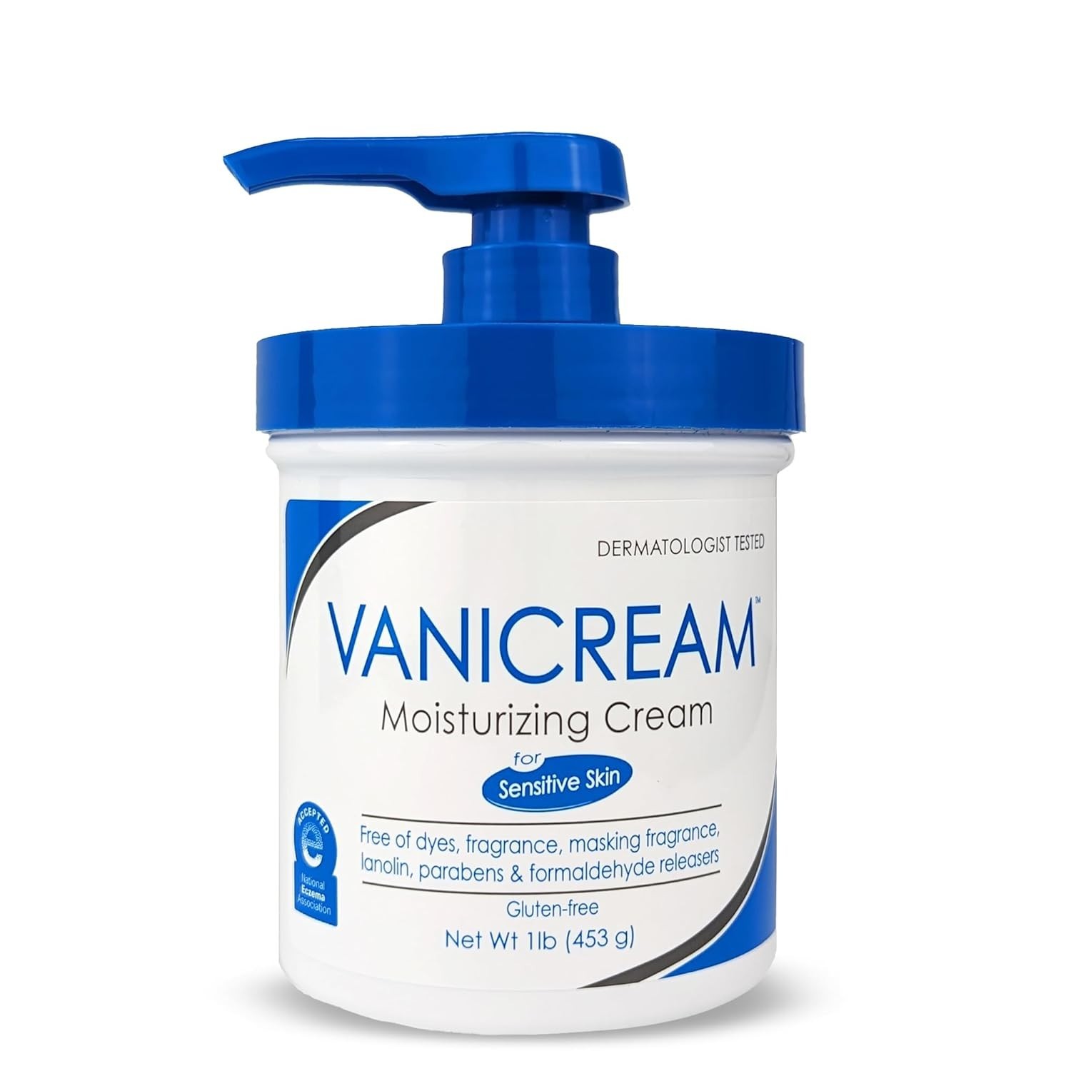 Vanicream Moisturizing Cream for Sensitive Skin – 16 Fl Oz with Pump Dispenser