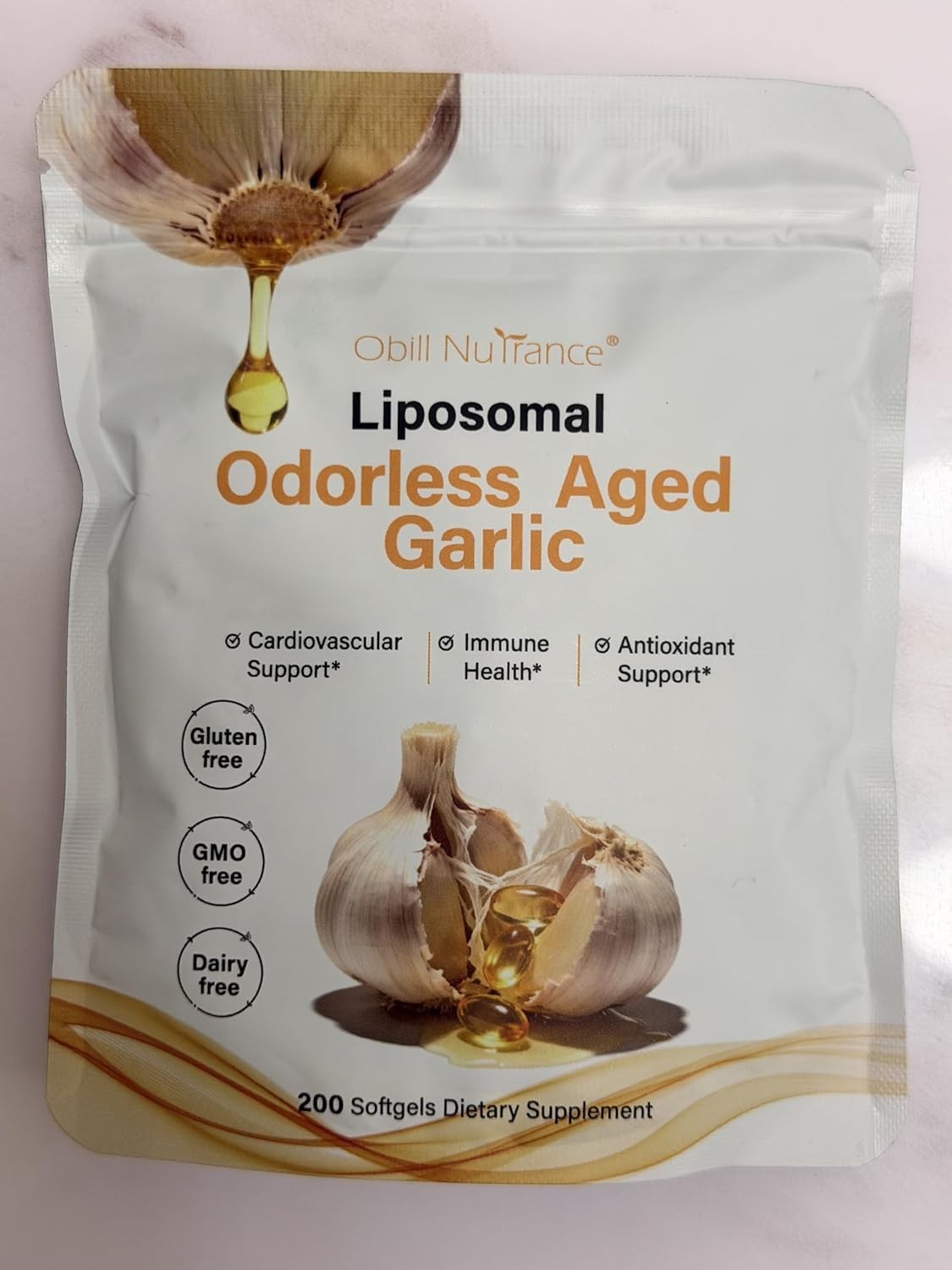 Aged Garlic Extract, 7500Mg Odorless Organic Garlic Supplements, 2 Years Aged Ga