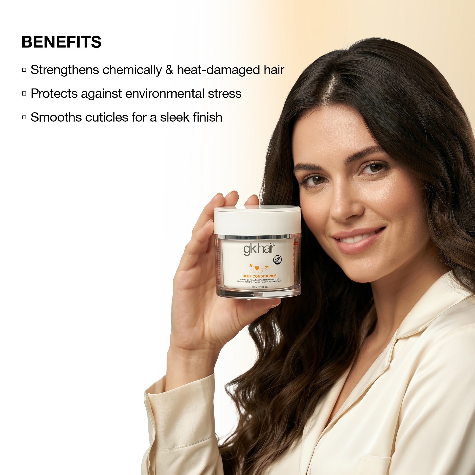 GK HAIR Deep Conditioner Intense Hydrating Repair Treatment Mask for Dry Damaged