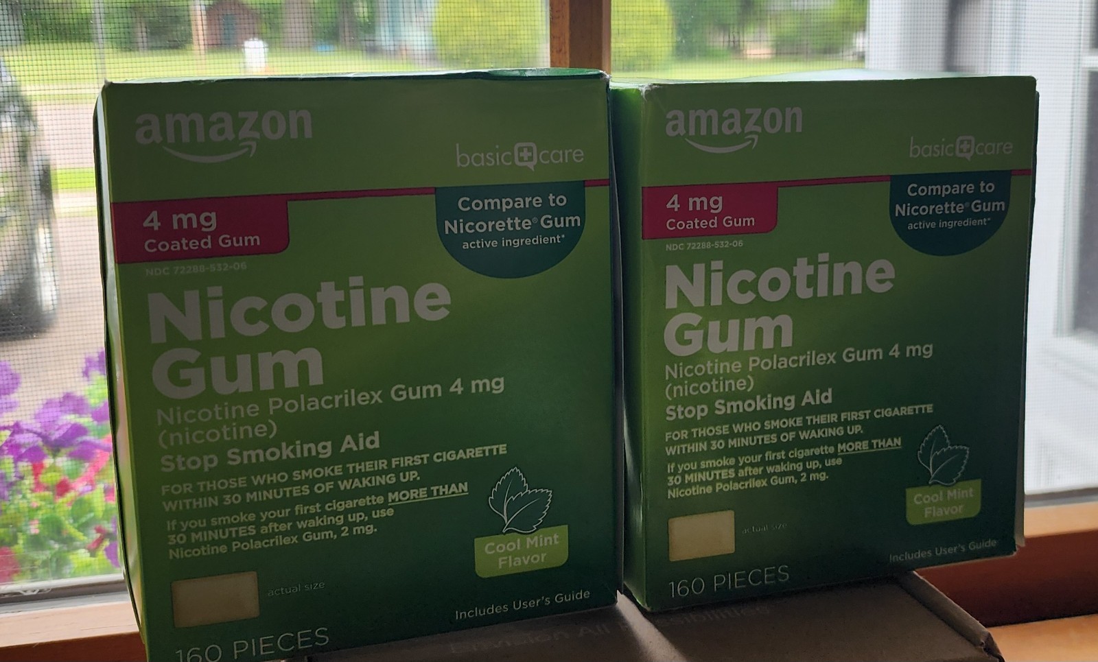 Nicotine Gum 4mg Mint 320 Pieces Lot (160 + 160) Stop Smoking EXP Date 10/2026