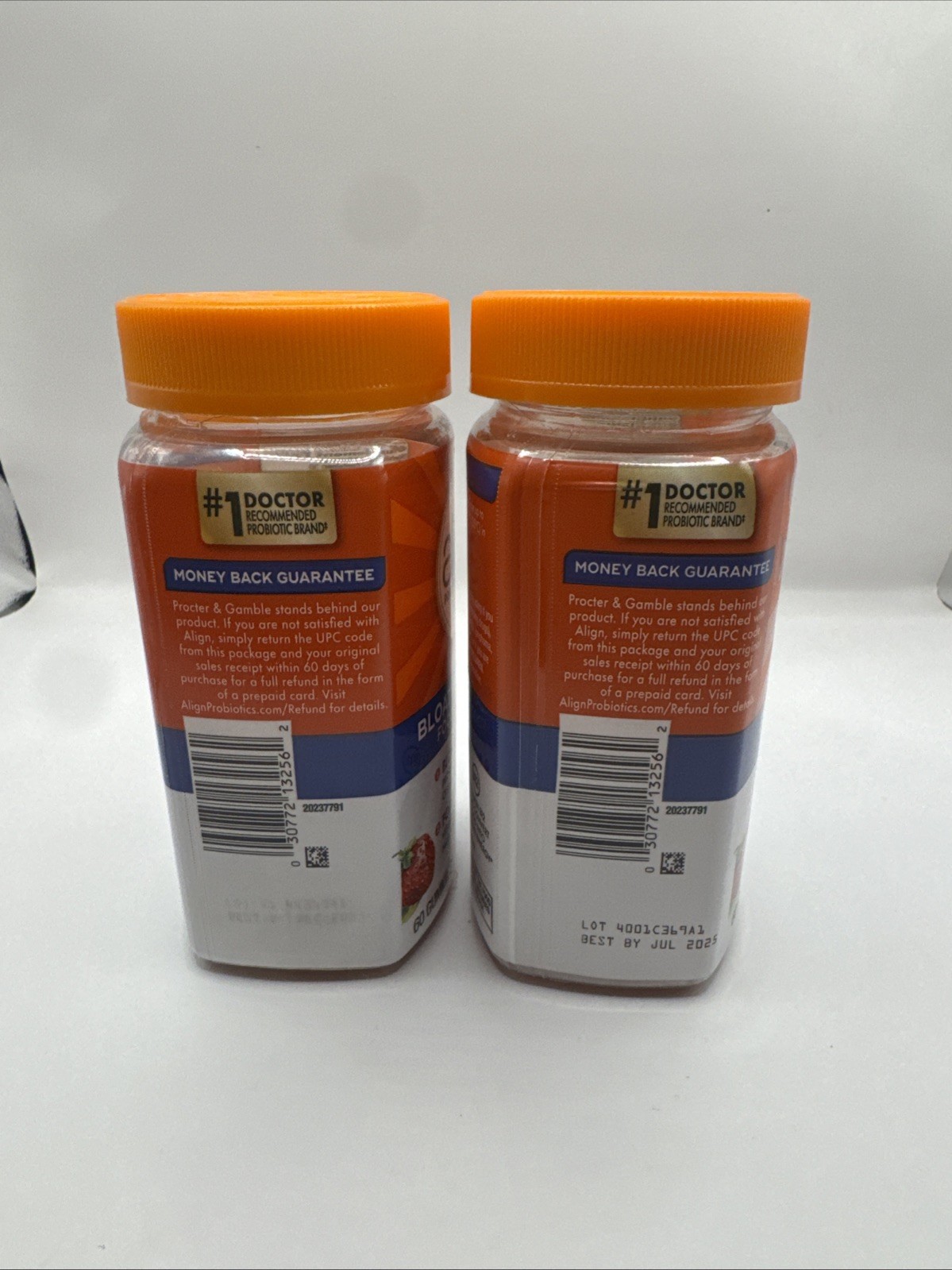 Lot (2) Align Probiotic Bloating Relief + Food Digestion B12 60ct. Exp. 12/25+