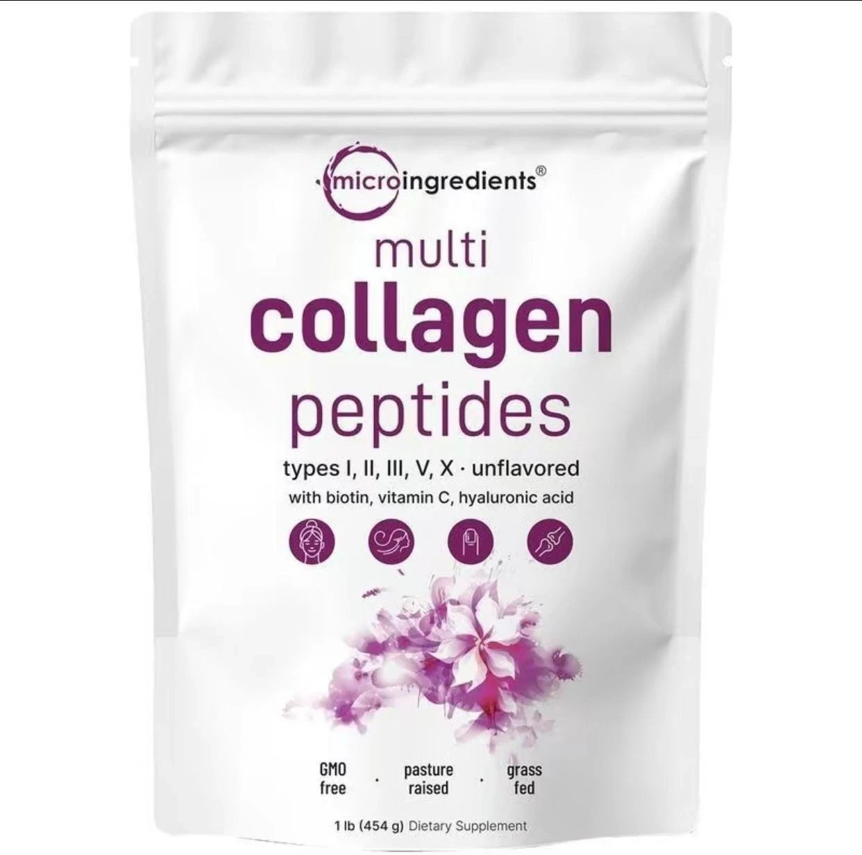 Multi Collagen Peptides Powder – 5 Collagen Types for Skin, Hair, Joints & Gut