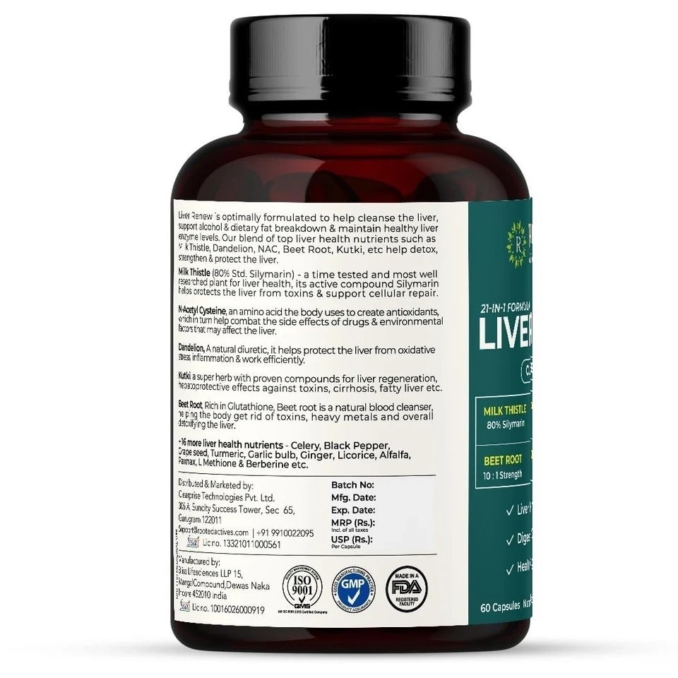 Liver Detox Supplement with Milk Thistle, Berberine& more Natural Detoxification