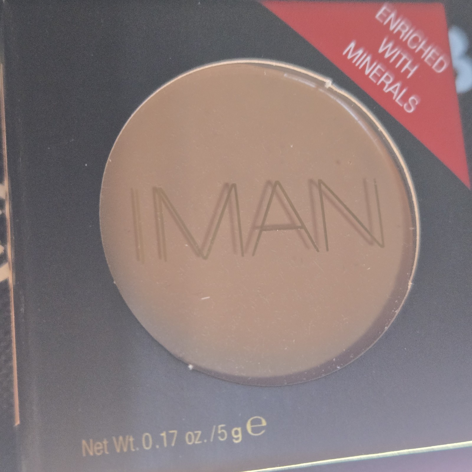 IMAN Second to None Cover Cream Concealer SAND MEDIUM 0.17 oz Enriched Mineral
