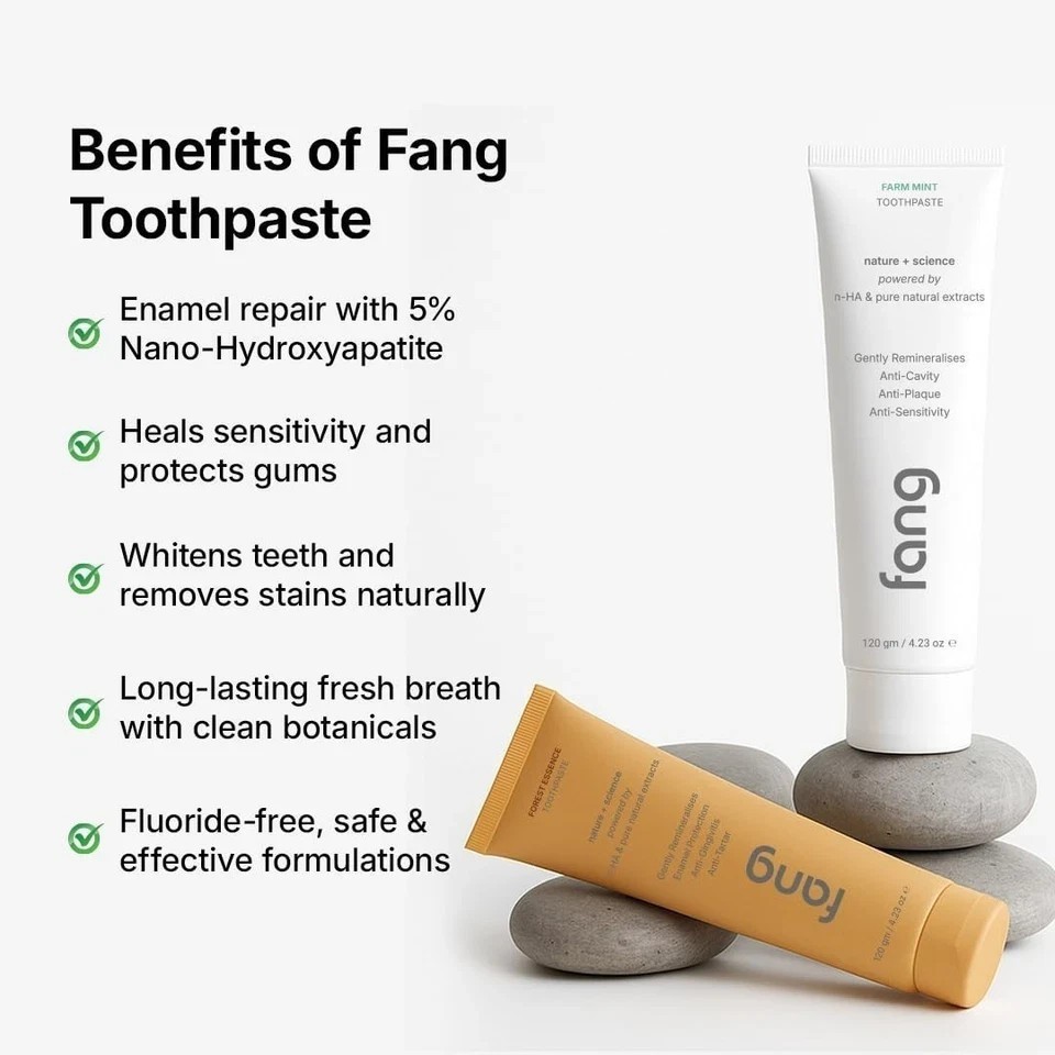 Fang Farm Mint and Forest Essence Toothpaste Combo Pack – (120g X 2)