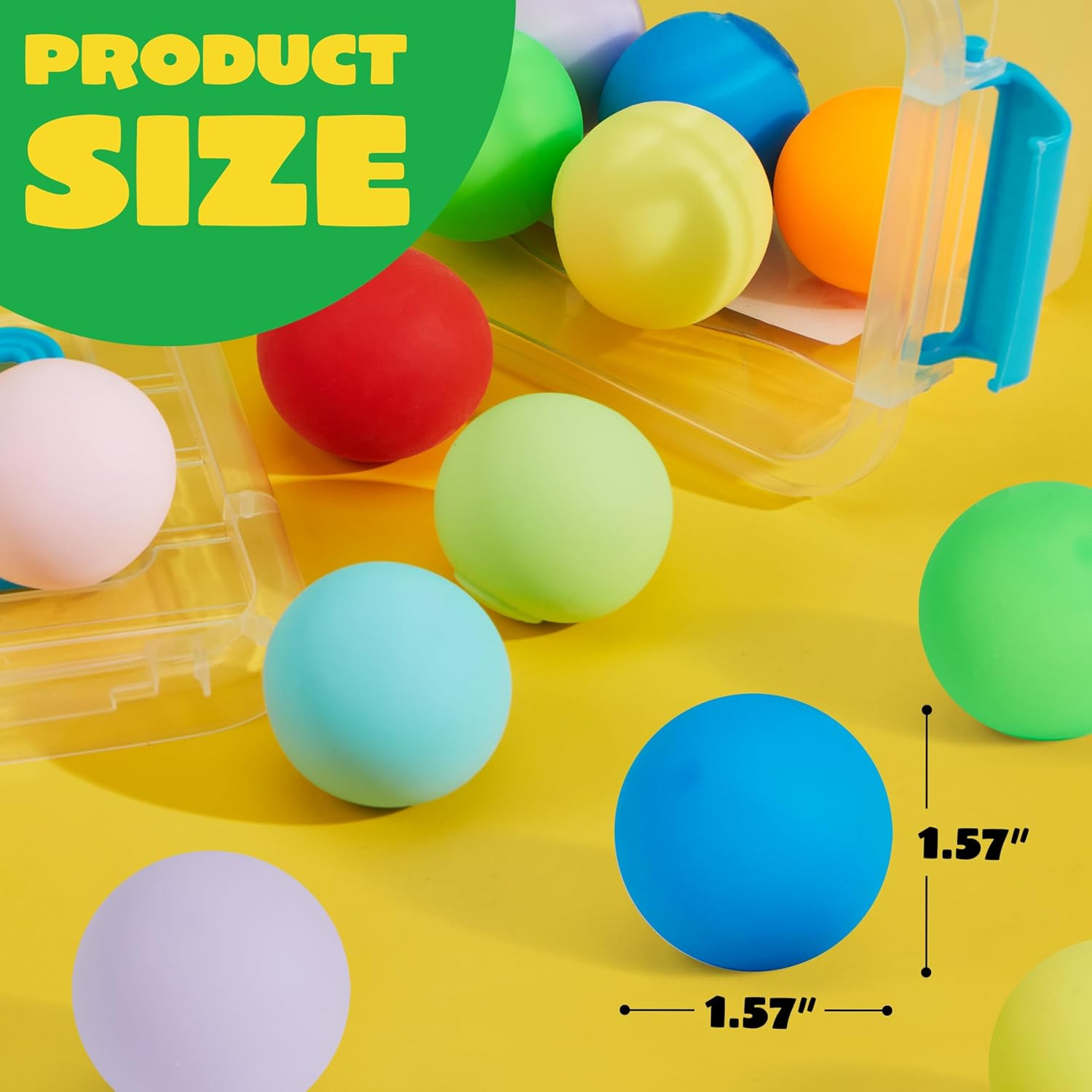 24-Pack Slow Rising Squishy Stress Balls 1.6in, Sensory Fidgets, Party Favor Set