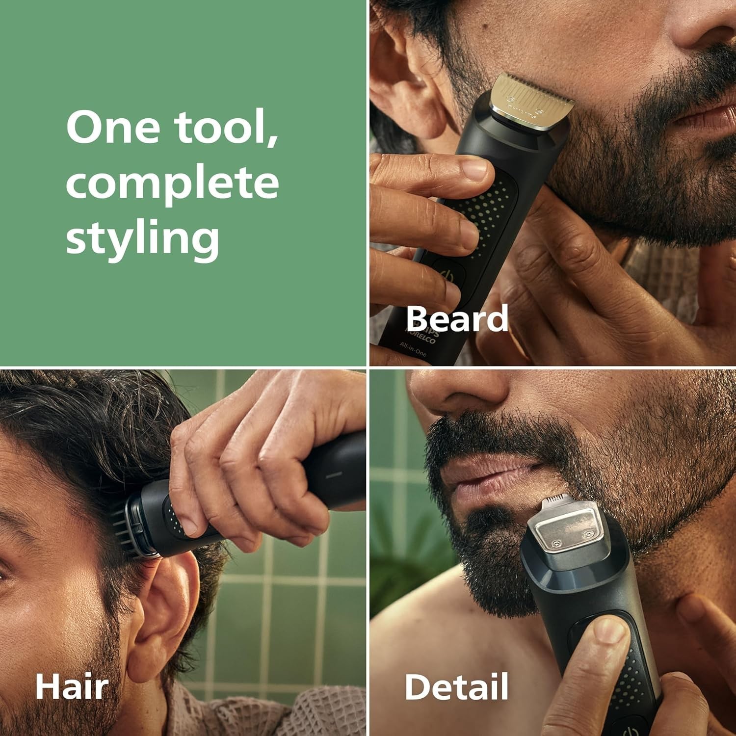 Philips Norelco All-in-One 3000 Trimmer 13-in-1 Beard Hair Grooming MG3939/50