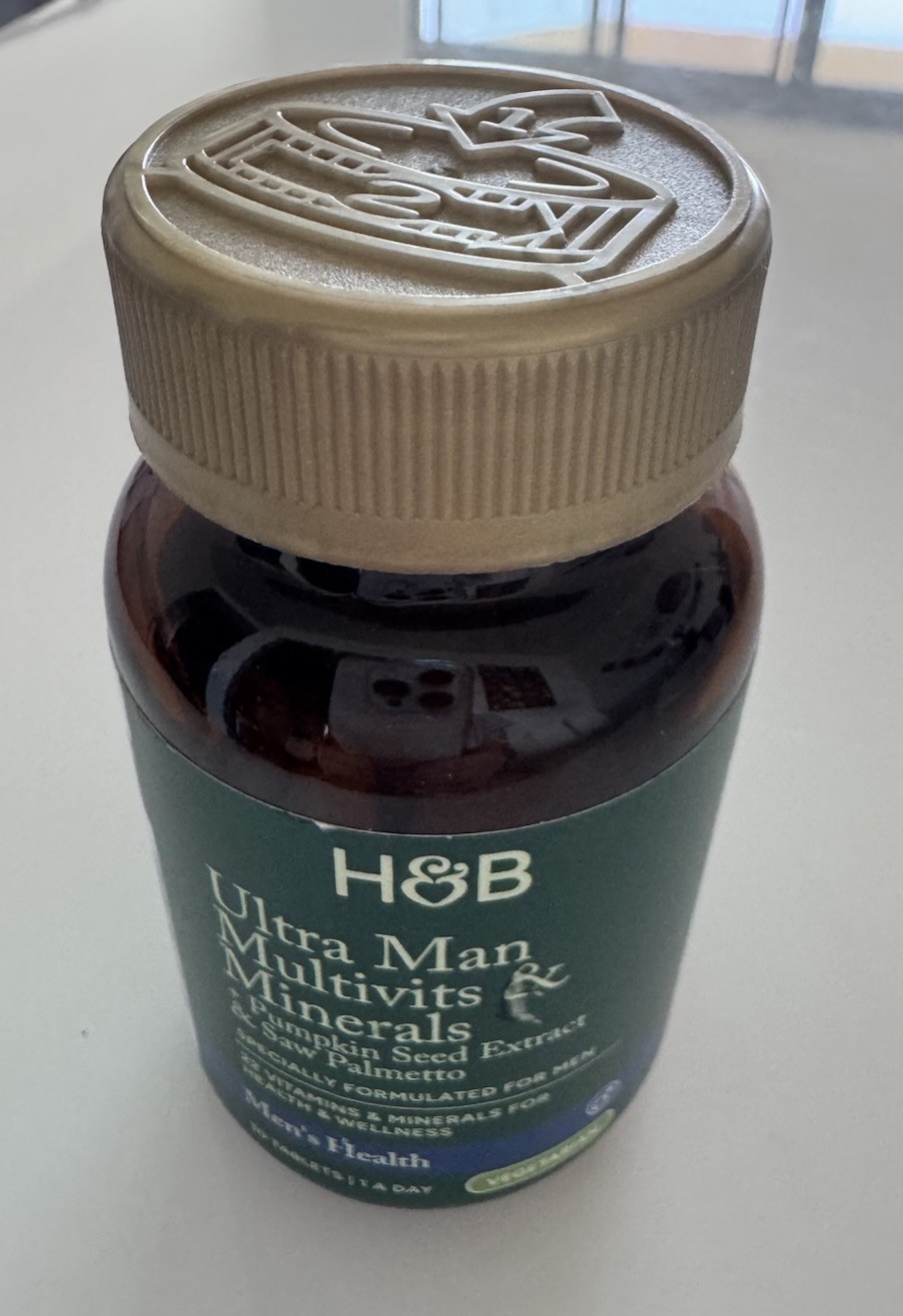 H&B Ultra Man Multivitamin & Minerals + Saw Palmetto & Pumpkin Seed 30 Tabs
