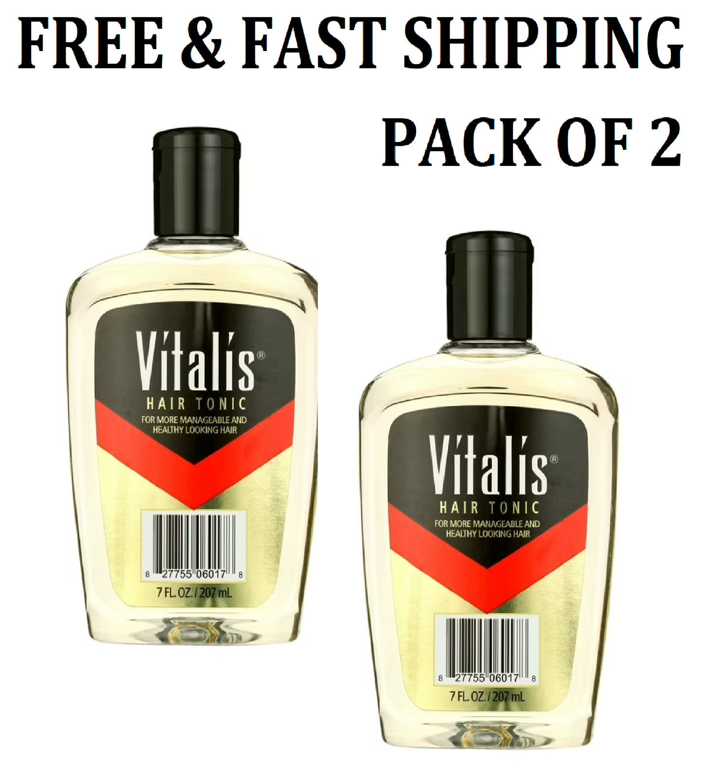 Vitalis Hair Tonic, for All Hair Types, 7 oz