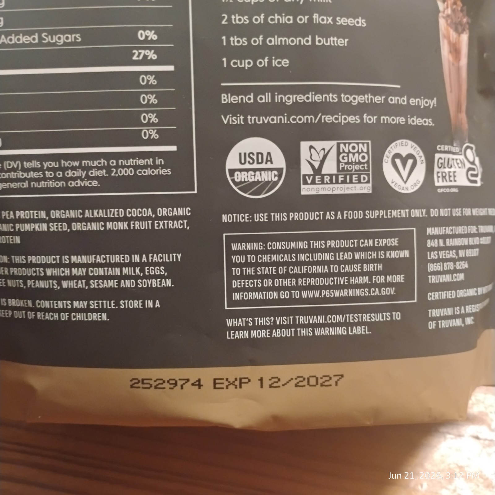 Chocolate Protein Powder