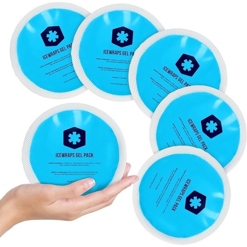 Reusable Gel Ice Packs Flexible Pain Relief Injuries Cold Hot Therapy 5 Pack New