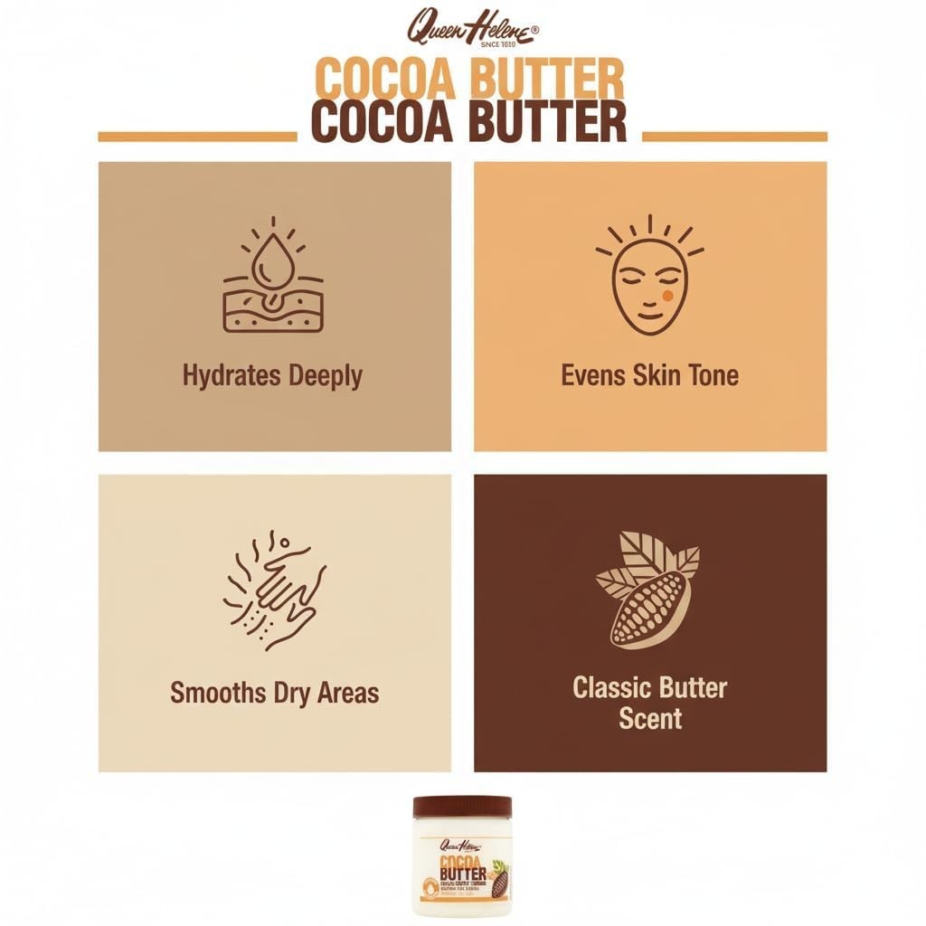 Moisturizing Cocoa Butter Cream – Fast-Absorbing Formula for All Skin Types
