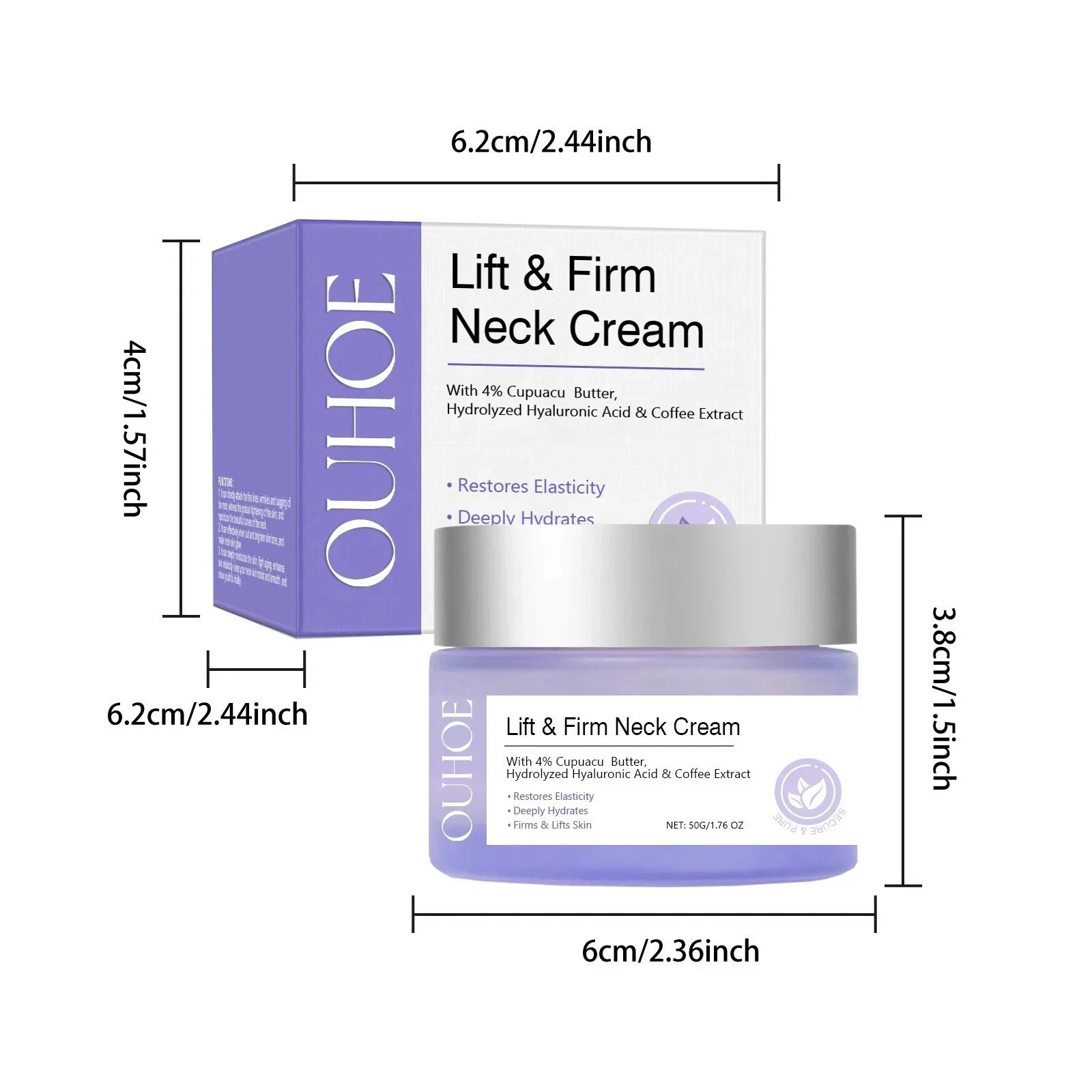 Go New Pure Beauty Tighten & Lift Neck Firming Cream – Anti-Aging Neck Creams fo