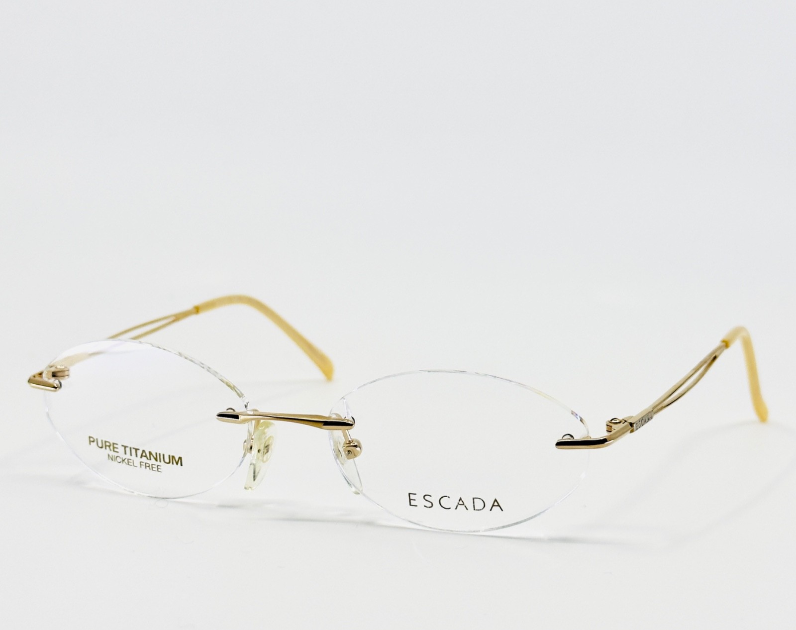 NEW ESCADA E92X GLD Gold Rimless (Chassis) Rimless Eyeglasses N/A-16-135 B:N/A