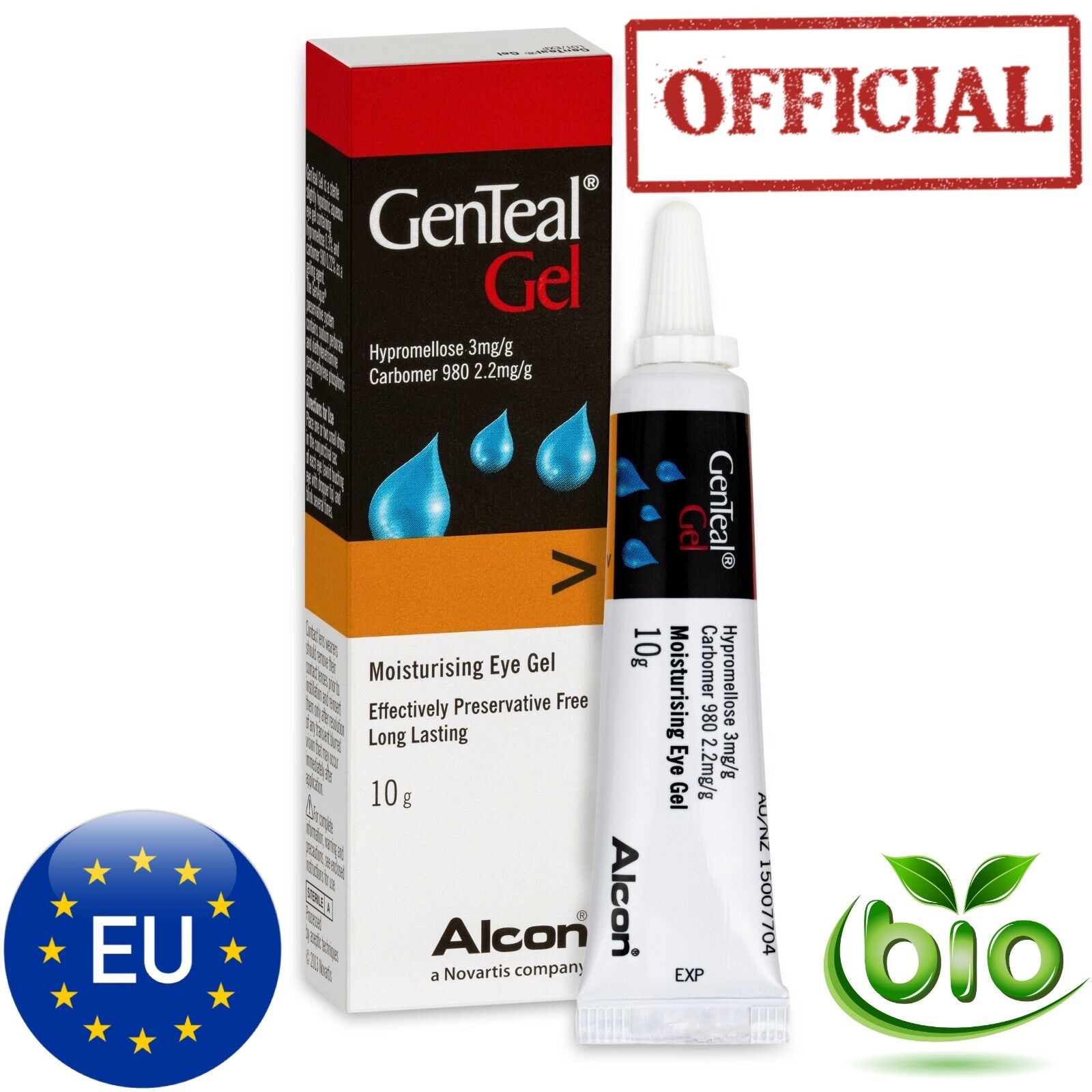 Genteal Gel FRESH NEW 6 Pack OFFICIAL Dry Eye Relief Lubricant 60g NEW