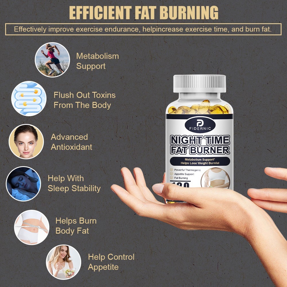 Night Time Fat Burner Supplement For Men Women Weight Loss Appetite Suppressant
