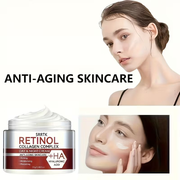 Retinol Collagen Anti-Aging Face Cream + Hyaluronic Acid – Day & Night 30g