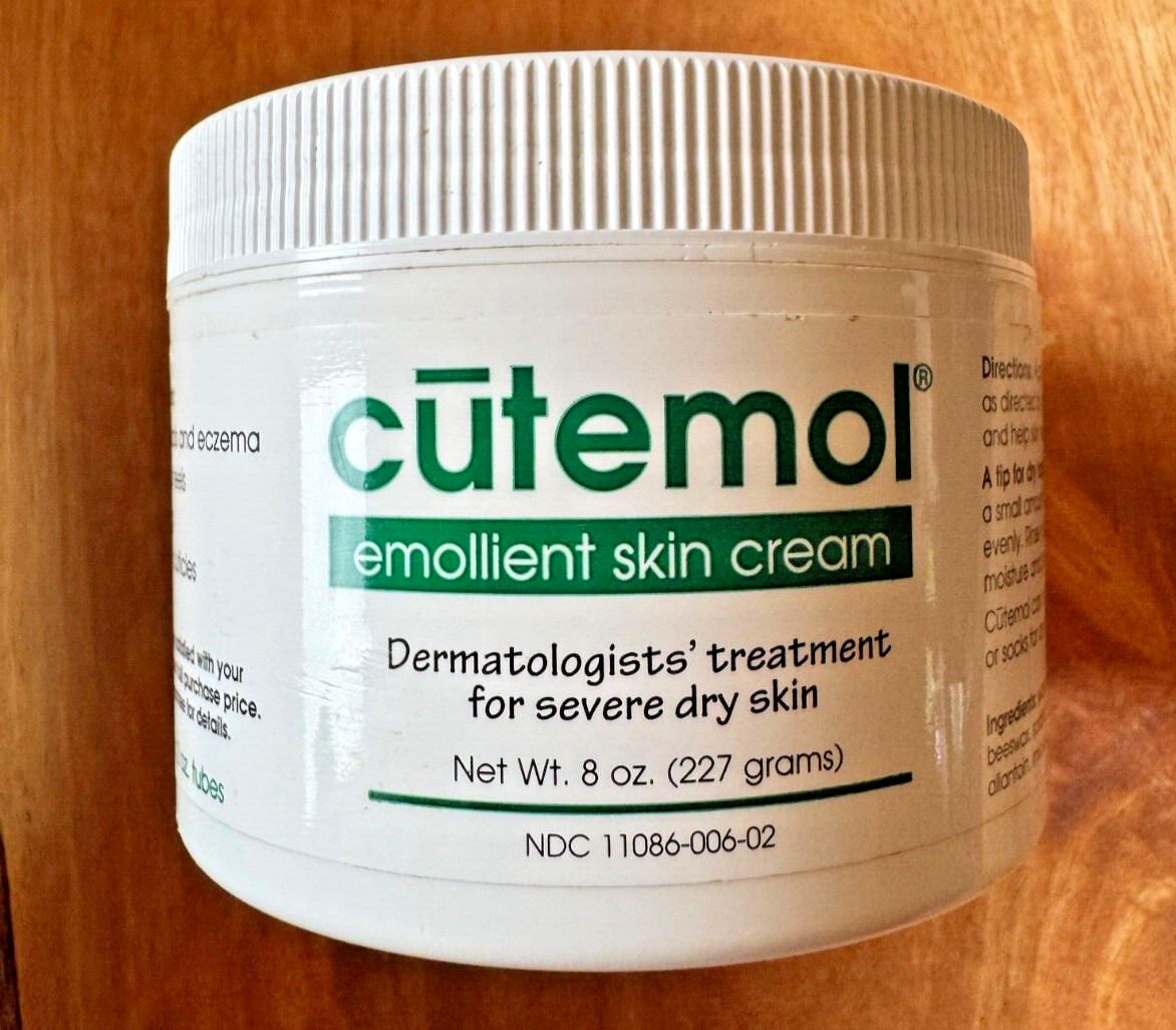 Cutemol Emollient Moisturizing Cream -Recovering Dry, Damaged Skin 8oz -UNSEALED
