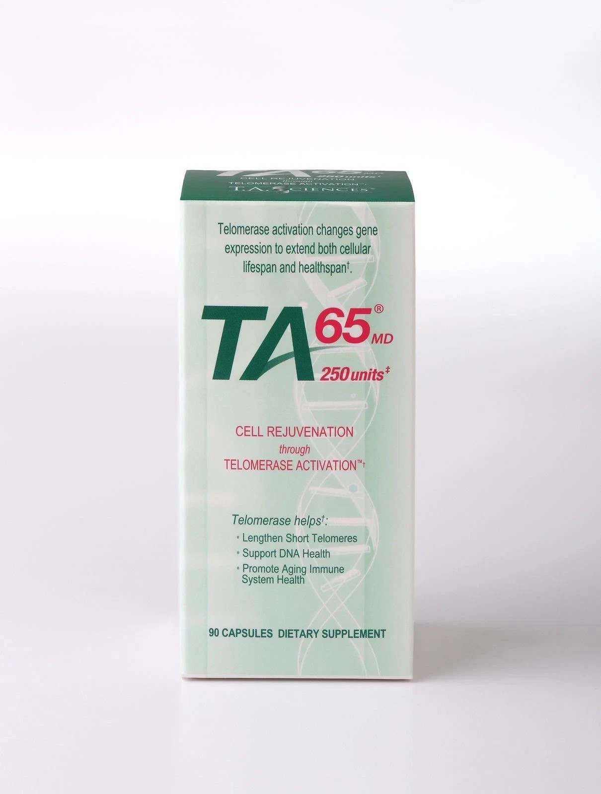 TA-65MD Telomere Health Supplement – 90 Capsules, DNA Repair & Anti-Aging