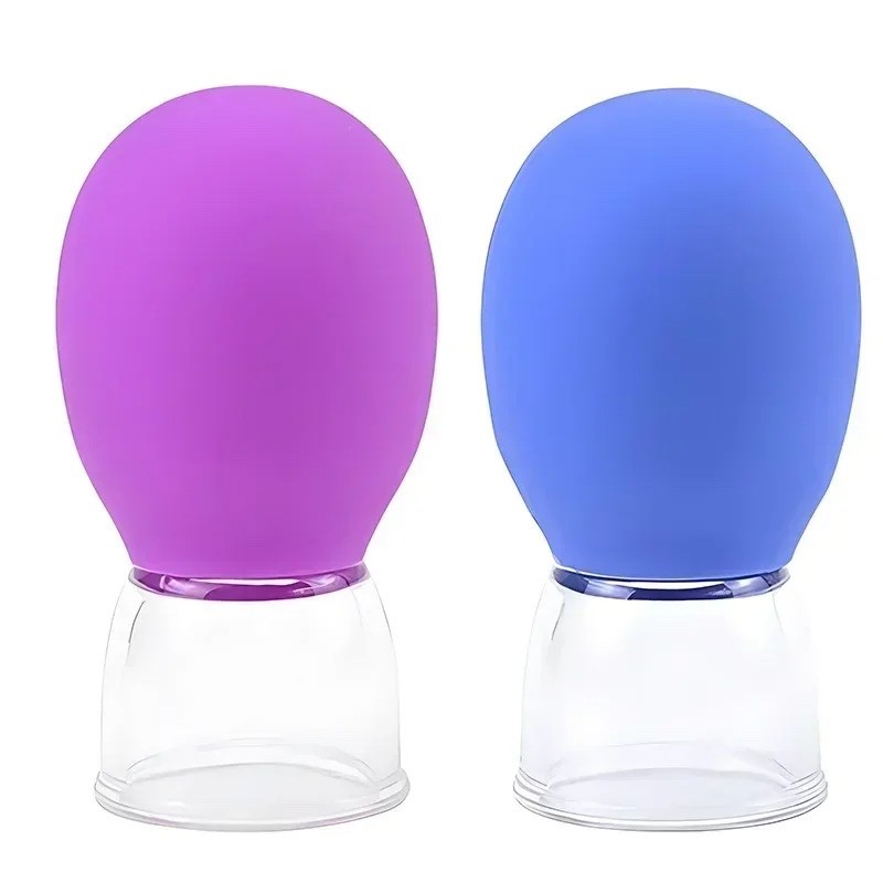 Silicone Facial Cupping Cup | Manual Vacuum Massager for Face & Neck