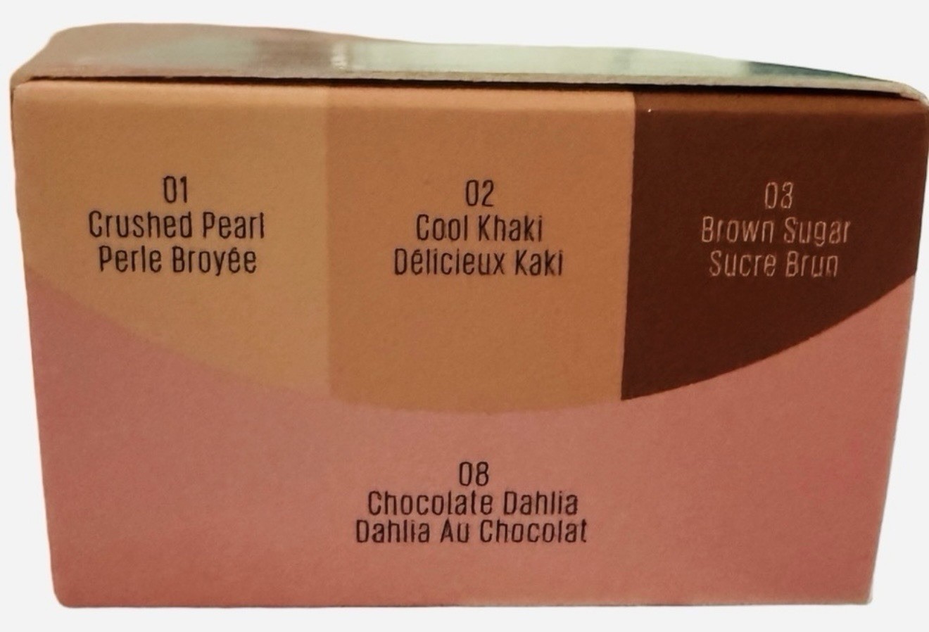 Kaja Beauty Bento Eyeshadow Trio Chocolate Dalhia Neutral Shimmer Eye Shadow NIB