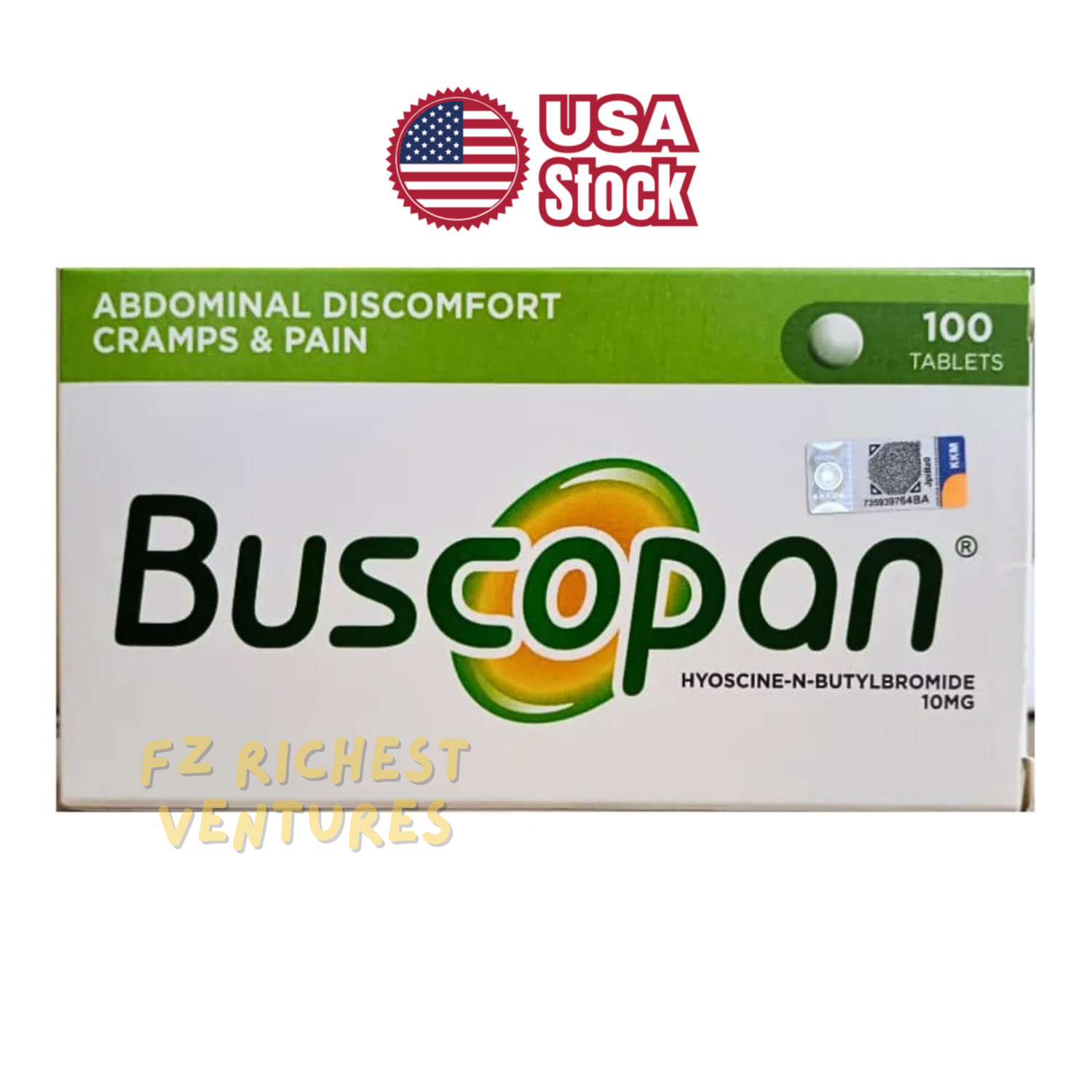 Irritable Stomach Discomfort Cramps Pain Relief 10mg 100 tablets – US Shipping