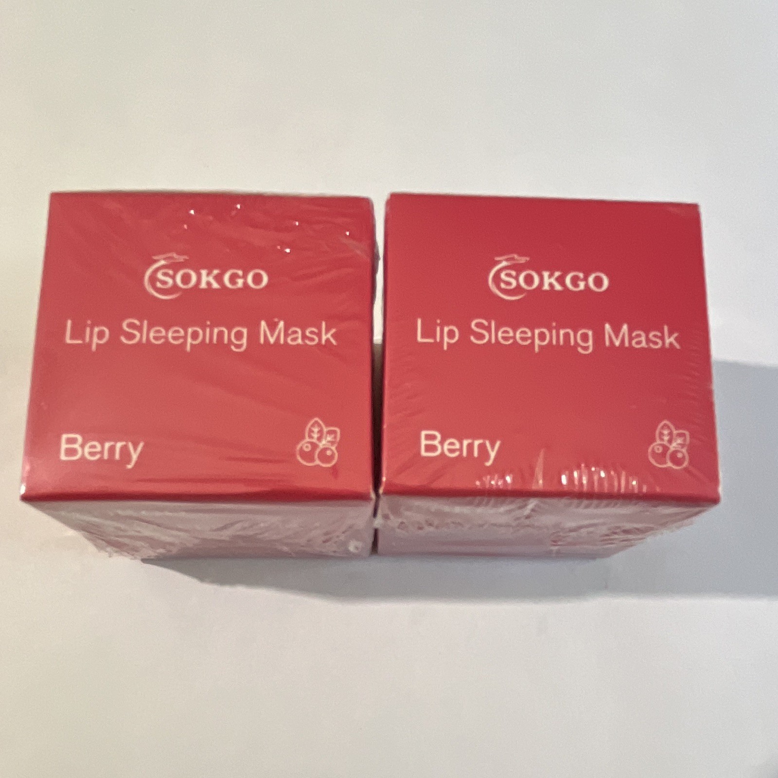 2 Pack Of Sealed Sokgo Lip Sleeping Masks Berry