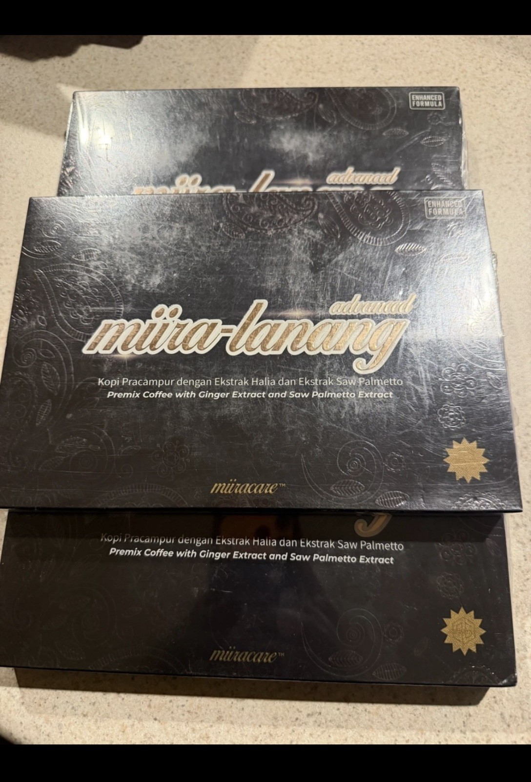 1 Miira Lanang coffee for men supports prostate and sexual health. 40 sachets