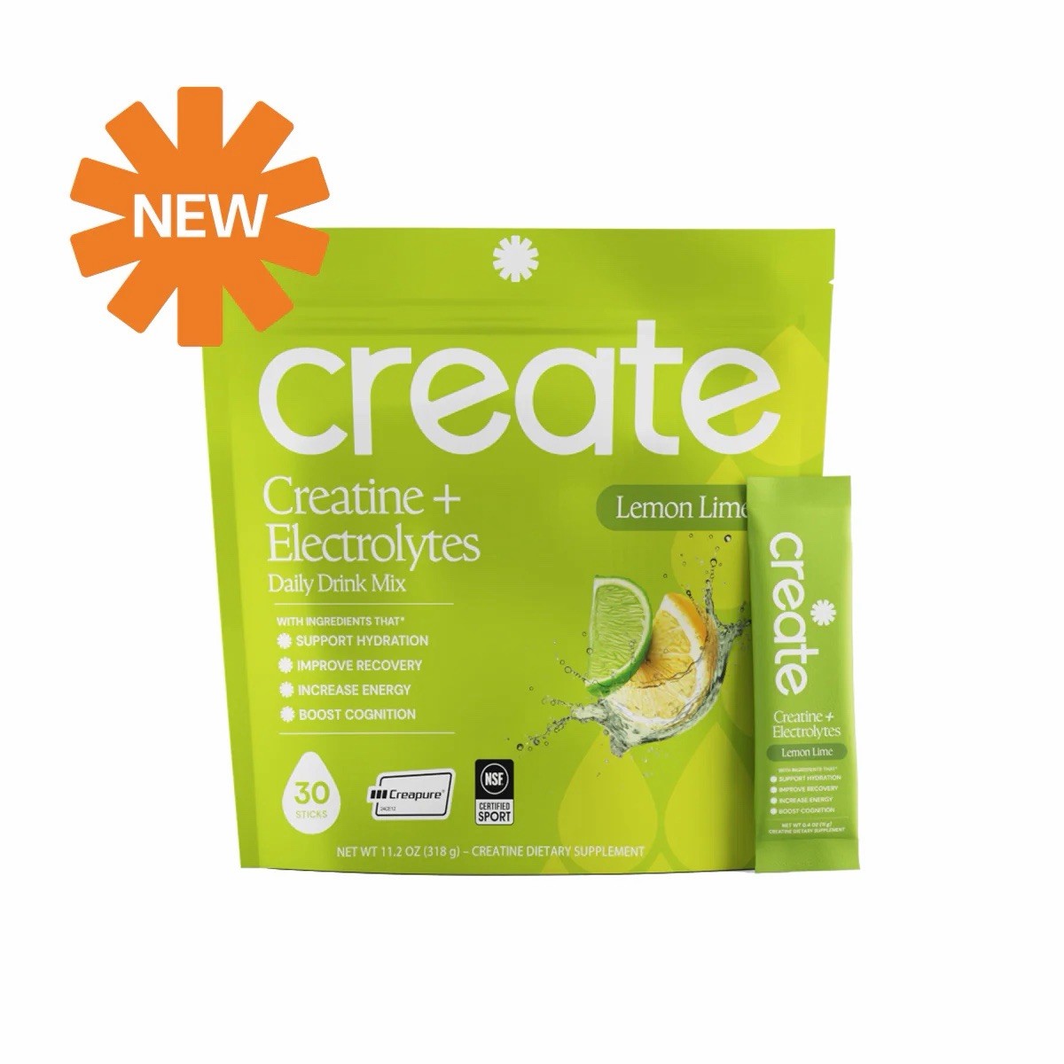 Create Creatine + Electrolytes Drink Mix Variety Pack 360 Sticks