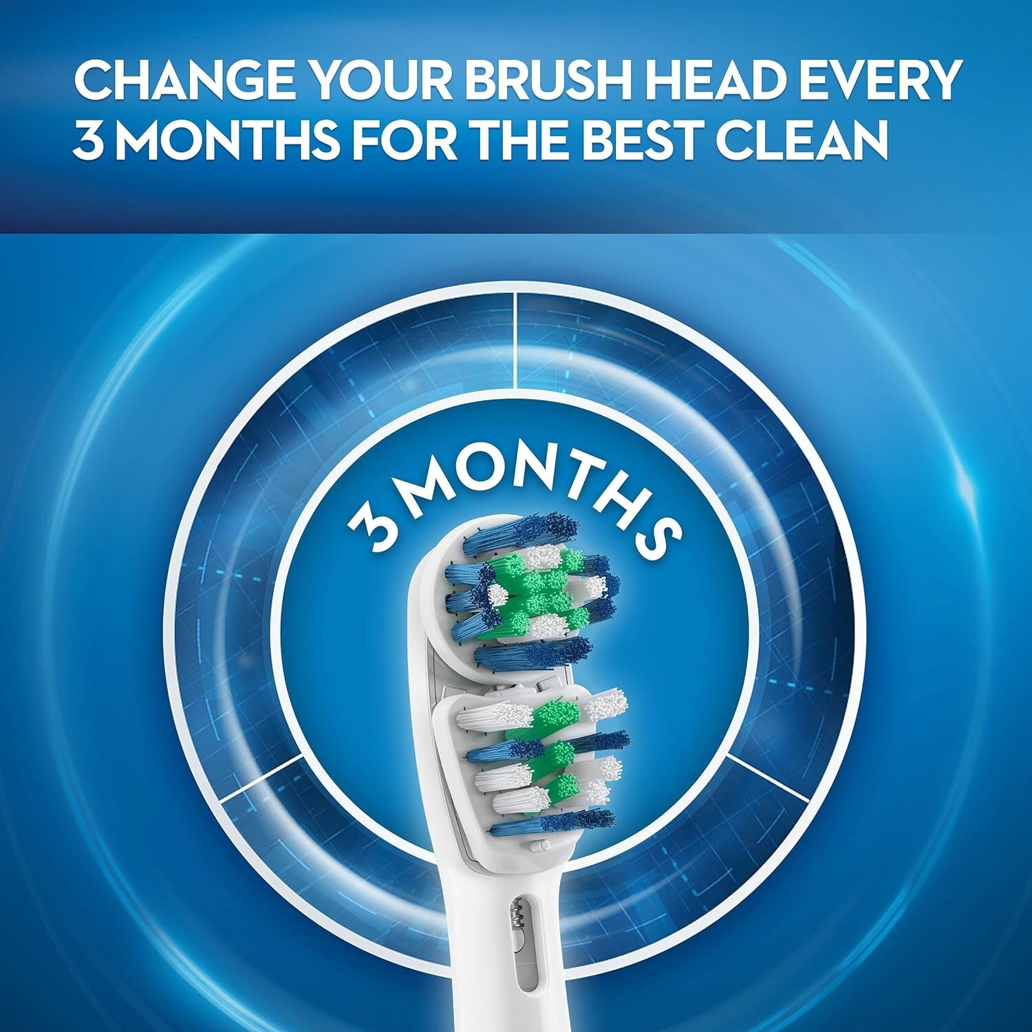 Oral-B Dual Clean Replacement Electric Toothbrush Head, 3 Count