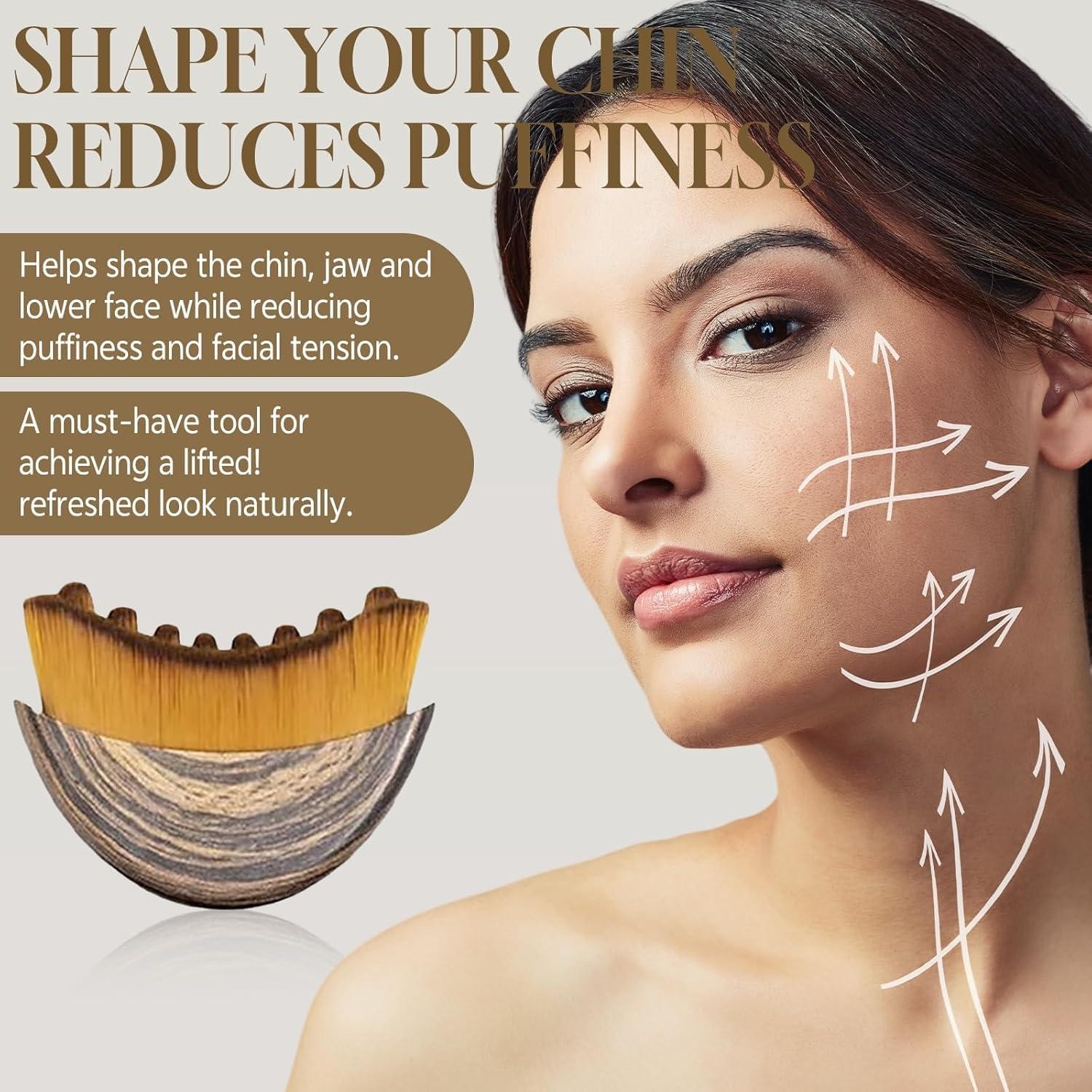 Lymphatic Contour Face Brush Lymphatic Drainage Reduce Puffiness Relief Fatigue