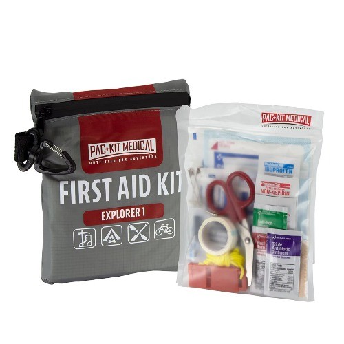 First Aid Only Pac-Kit Watertight Explorer 1 First Aid Kit for Hiking Camping