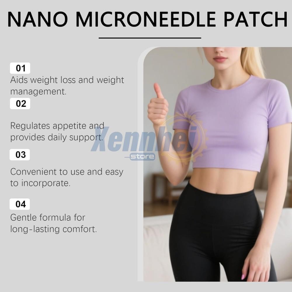 3-Pack Moringa Berberine NAD+ Weight Loss Patches Advanced Nano Microneedle