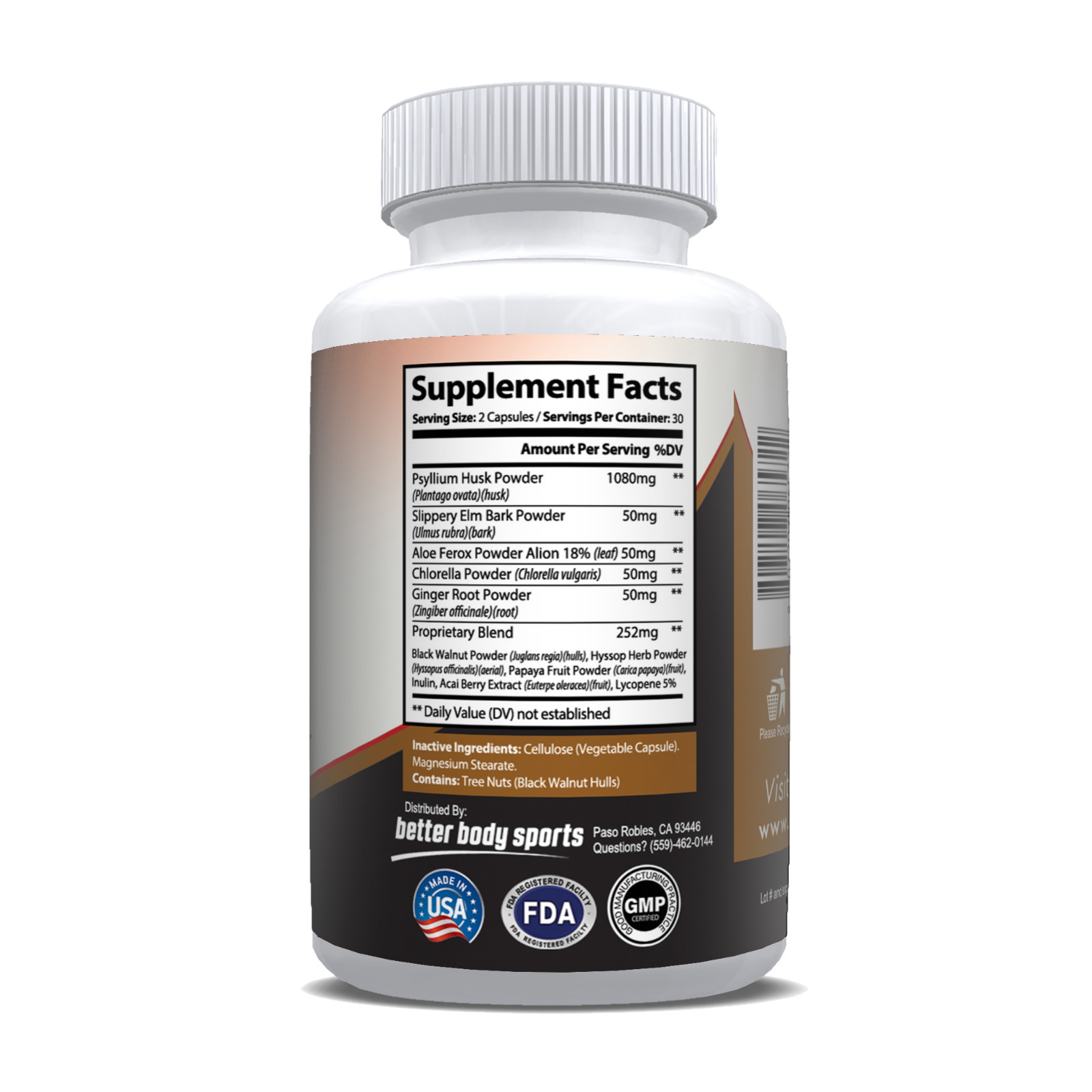 Energy Formula – Psyllium Husk & Acai Berry (2 Pack) – 120 Capsules/60 Days