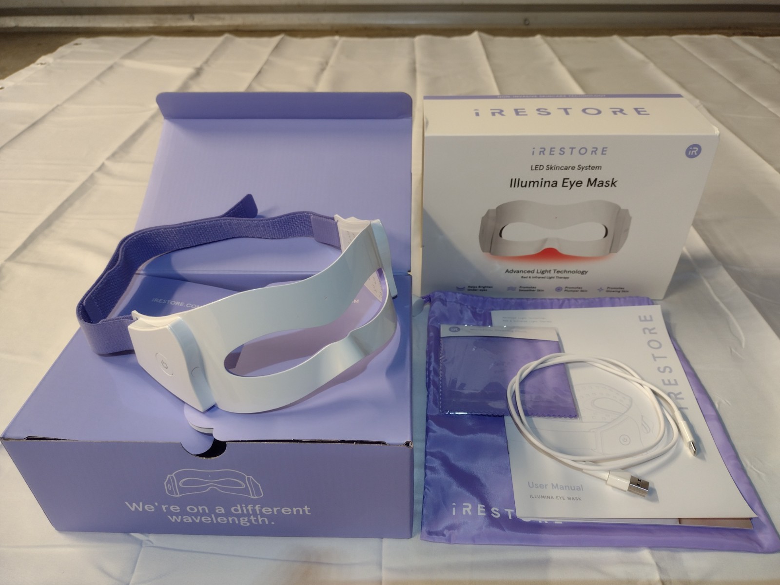 iRESTORE illumina LED Trio; Face, Neck and Chest, and Eye Masks