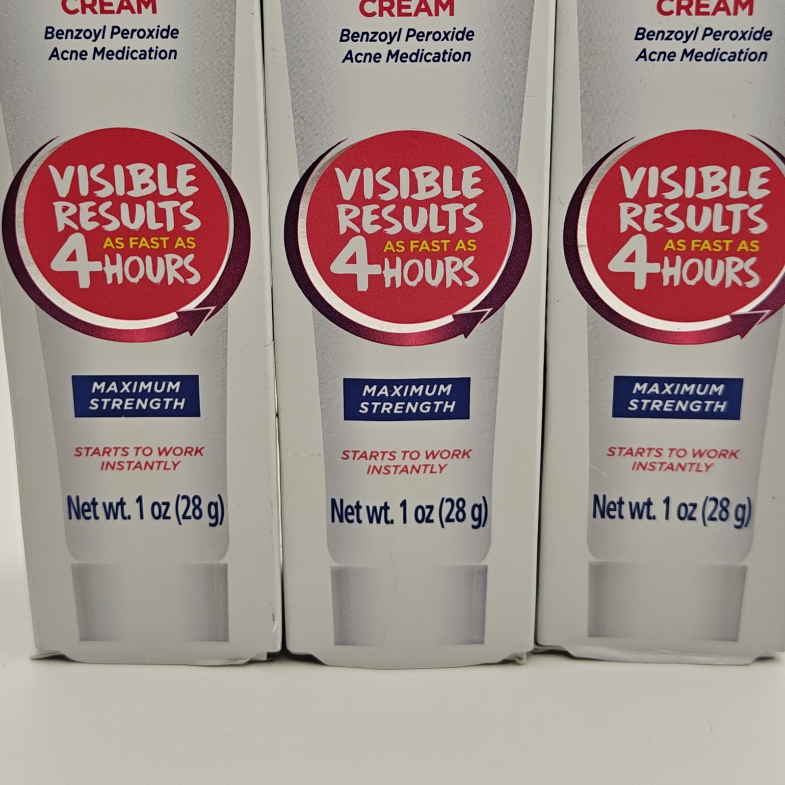 3 Pack Clearasil Rapid Rescue Spot Treatment Cream 1 oz Acne Exp 7/26 New