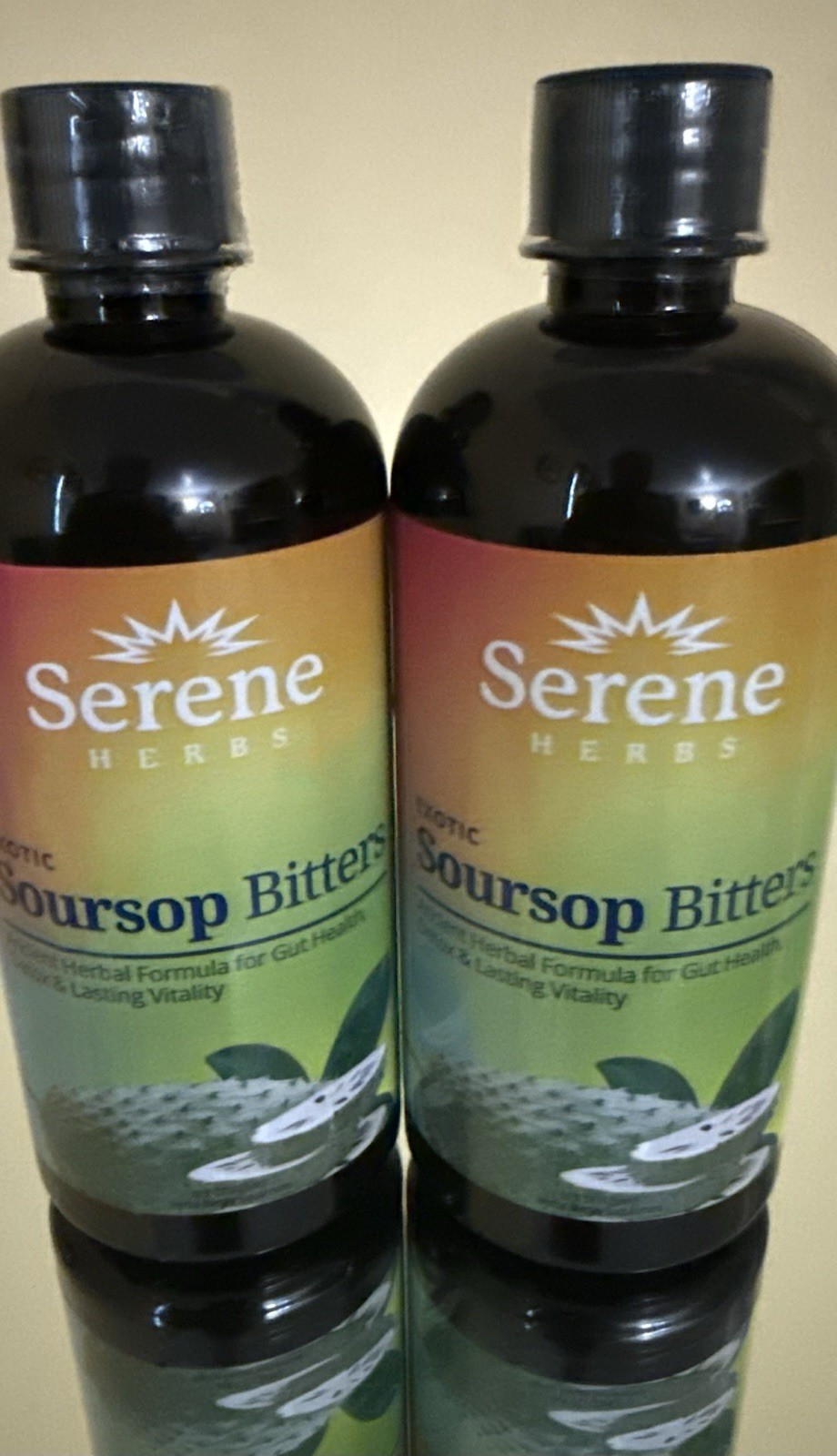 2 Packs Serene Herbs Soursop Bitters Gut Health Detox Herbal Dietary Supplement