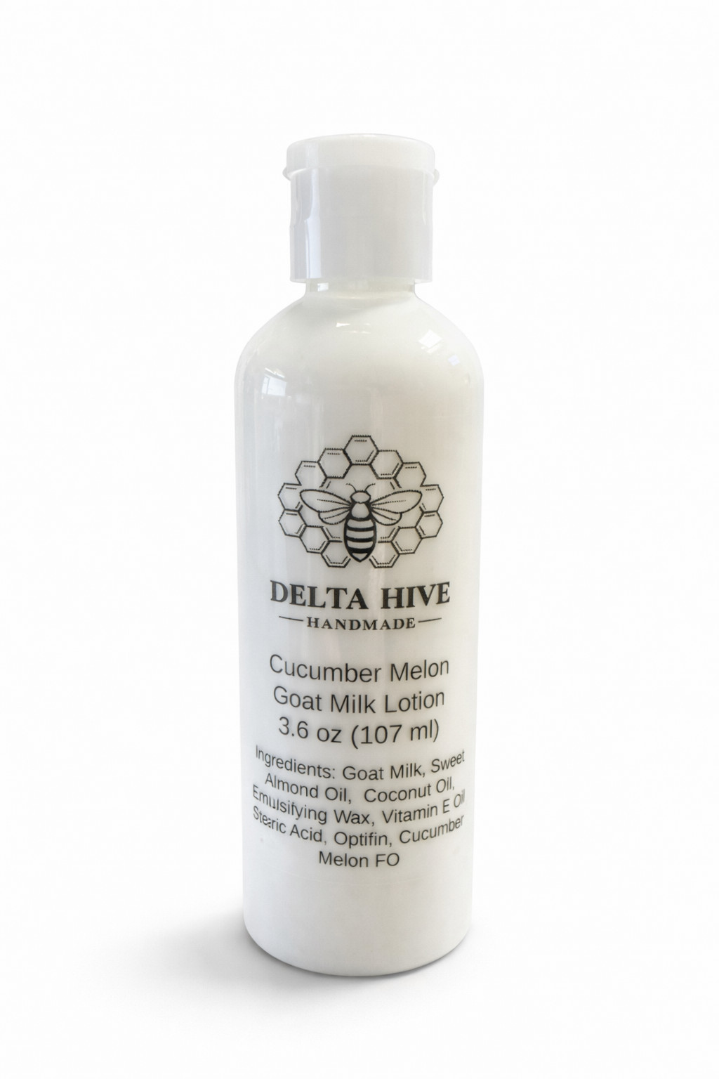 Delta Hive Creamy Moisturizing Goat Milk Lotion – Cucumber Melon Scented 3.6 oz