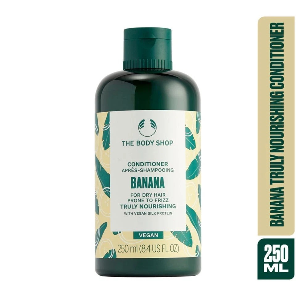 The Body Shop Banana Nourishing Conditioner, Smooths Frizz & Repairs Hair 250ml