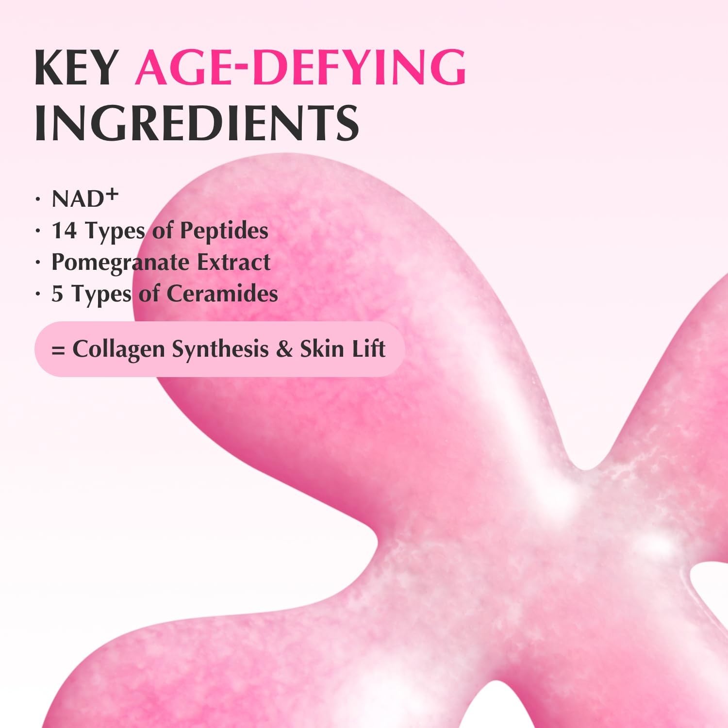 EQQUALBERRY NAD+ Peptide Boosting Serum | 14 Peptide Serum for Face, Neck & Body