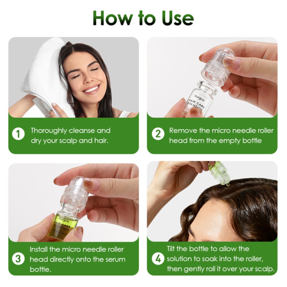 Micro Infuse Hair Regrowth System, Advanced Hair Growth Serum Treatment Ginseng