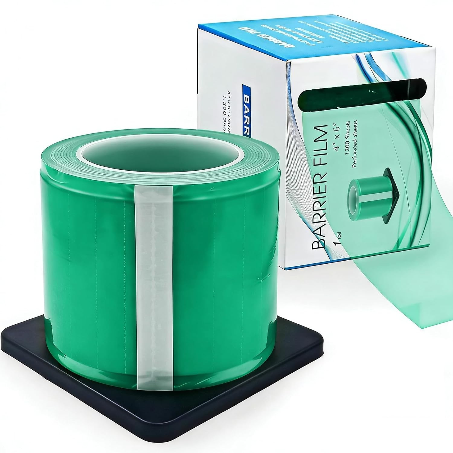 Self-Adhesive Green Tattoo Cover Film – Easy Tear and No Residue, 1200 Sheets