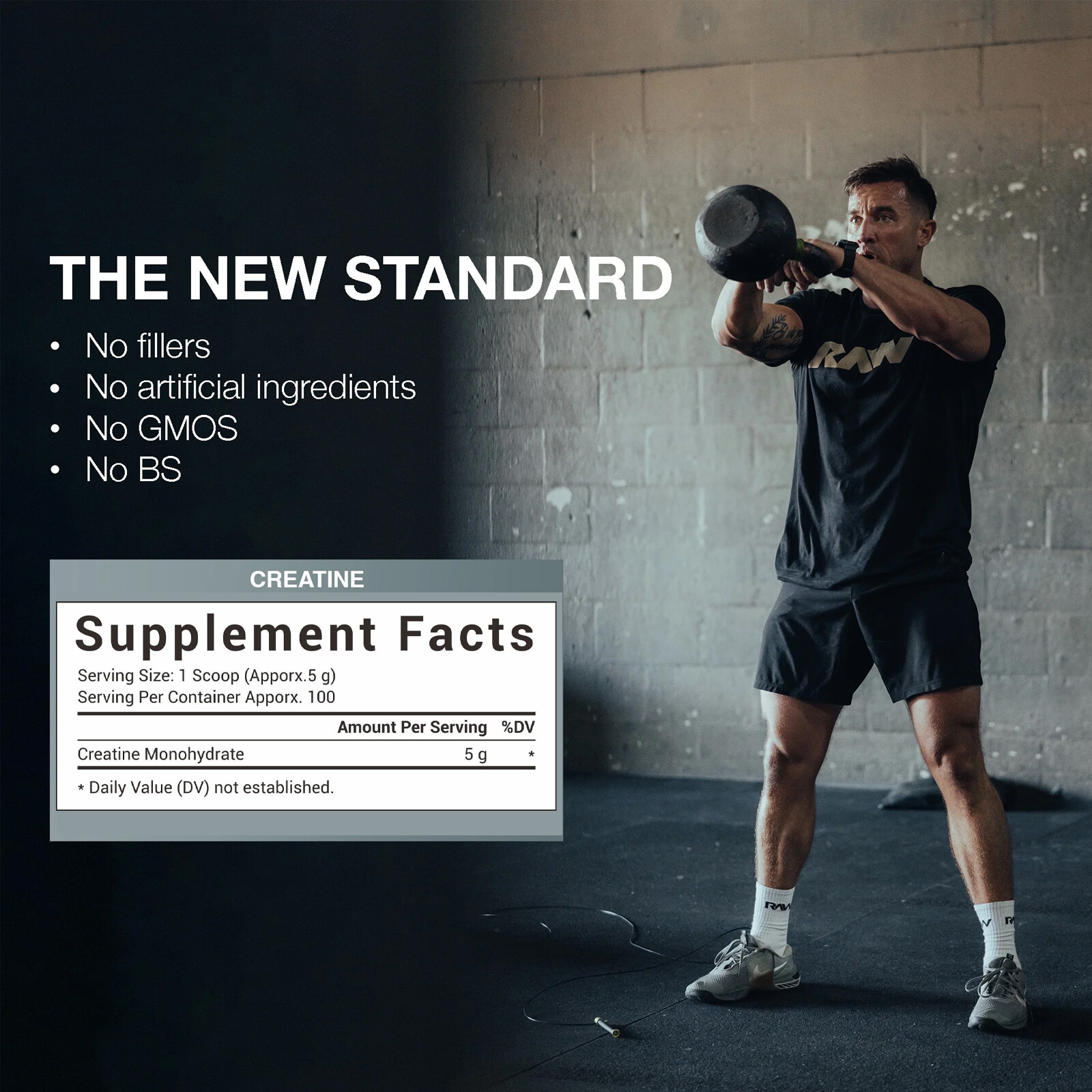 Pure Creatine Monohydrate Supplements Powder | 5000mg Per Serving | BY BIO NUTRI
