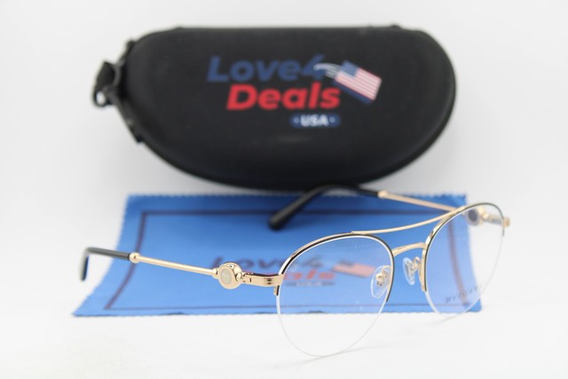 NEW BVLGARI BV 2235 2033 BLACK GOLD GUNMETAL AUTHENTIC EYEGLASSES 54-19
